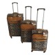 PU 4 Wheels Leather Bags Trolley Case Jb-D007