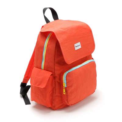 Cheap Light weight fashion orange backpack multi-function kids schoolbag